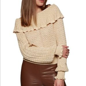 Free People Crazy In Love off shoulder sweater